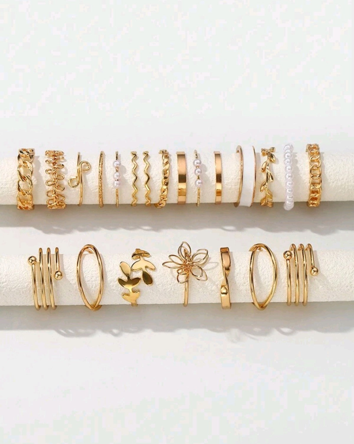 Golden Bohemian Rings