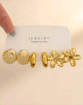 Golden Hoops Earrings