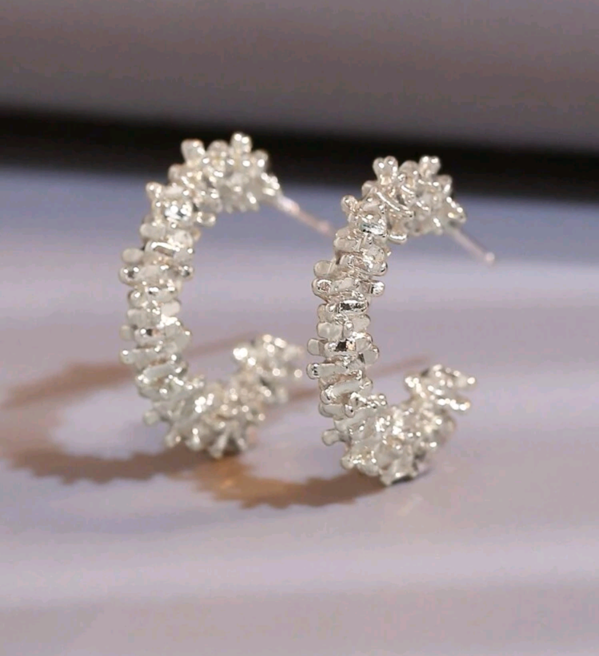Silver Hoops
