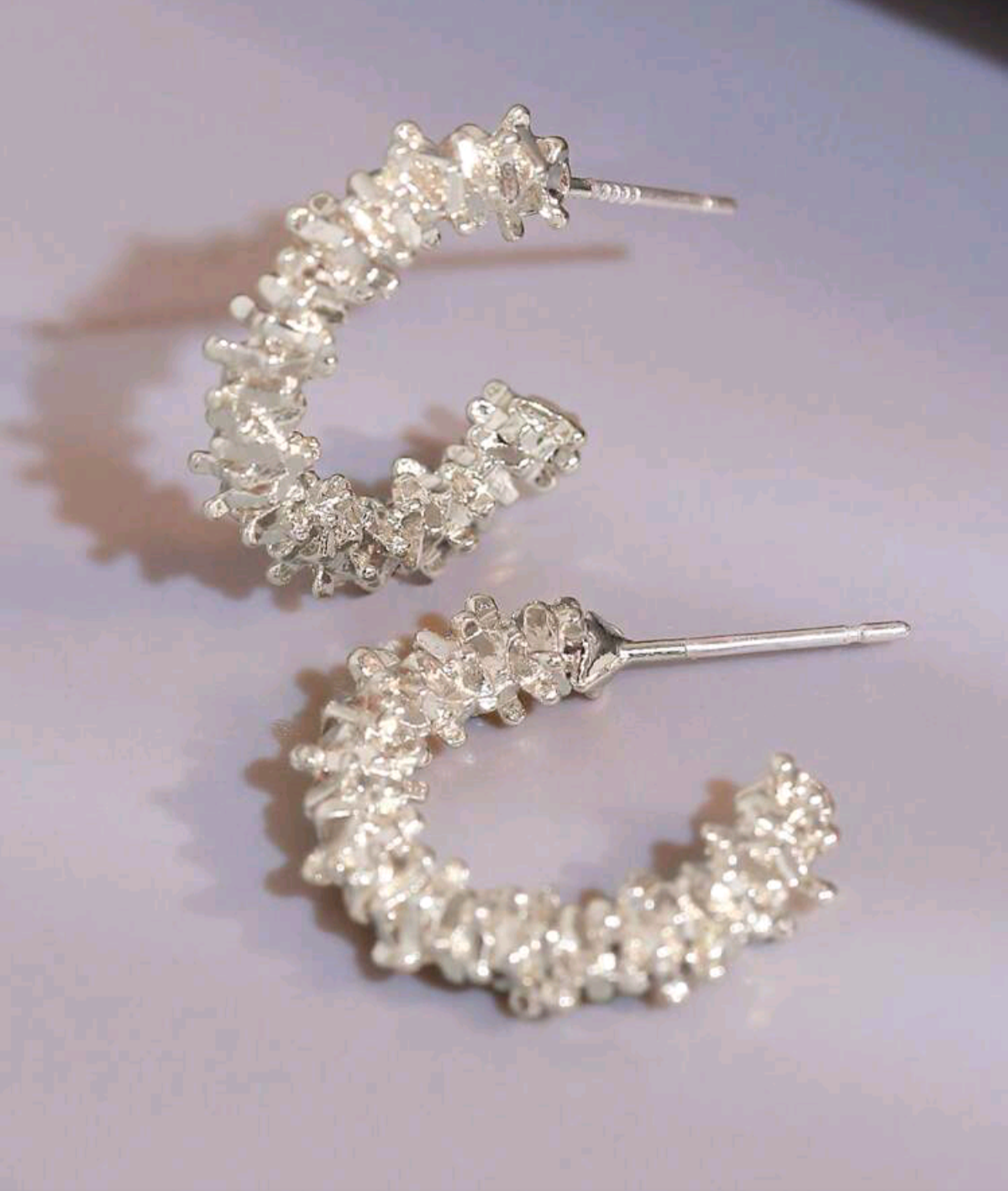 Silver Hoops