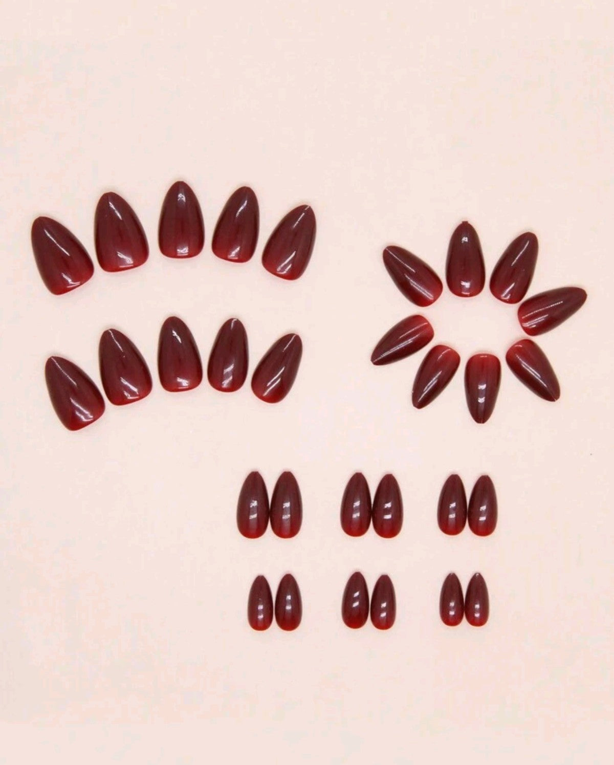Solid Red Nails