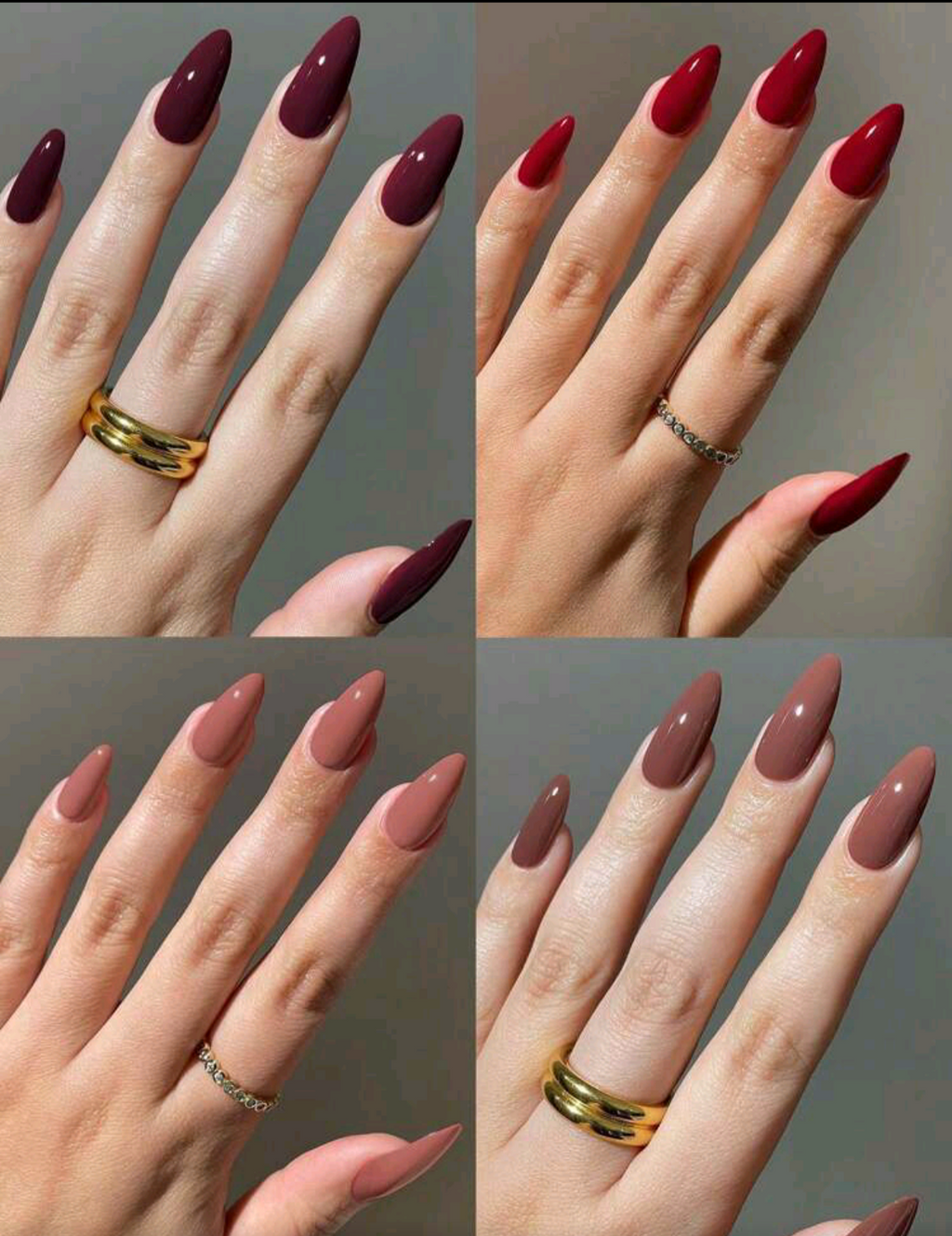 Plain Colored Nails